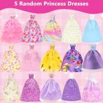 42 PCS Doll Clothes and Accessories 3 PCS Fashion Dresses 4 Tops 4Pants 3 PCS Party Dresses 2 Sets Swimsuits Bikini 6 Braces Skirt 10 Hangers and 10 pcs Shoes for 11.5 inch Doll from BM
