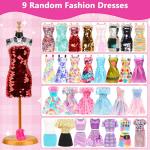42 PCS Doll Clothes and Accessories 3 PCS Fashion Dresses 4 Tops 4Pants 3 PCS Party Dresses 2 Sets Swimsuits Bikini 6 Braces Skirt 10 Hangers and 10 pcs Shoes for 11.5 inch Doll from BM