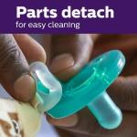 Philips Avent Soothie Snuggle Pacifier Holder with Detachable Pacifier, 0m+, Elephant, SCF347/03 from Philips Avent