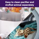 Philips Avent Soothie Snuggle Pacifier Holder with Detachable Pacifier, 0m+, Elephant, SCF347/03 from Philips Avent