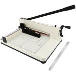 Heavy Duty Paper Cutter,17 inch Guillotine Paper Cutter, Cortadora de Papel 500 Sheets Papers,Guillotine Paper Scrap Slicer Trimmer for Cardstock Cards Leather with Metal Base for Office Home School by Olenyer