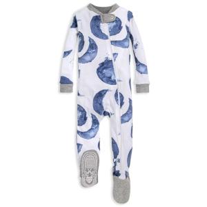 Burt's Bees Baby baby boys Unisex Pajamas, Zip-front Non-slip Footed Pjs, Organic Cotton and Toddler Sleepers, Indigo Hello Moon, 18 Months US from Burt's Bees Baby