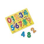 Melissa & Doug Disney Wooden Peg Puzzles Set: Letters, Numbers, and Shapes and Colors by Melissa & Doug