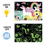 Mudpuppy Unicorns Glow-In-The-Dark Puzzle, 100 Pieces â Age 5+, 18â x 12â, Perfect for Family Time, Finished Puzzle Shows Vibrant Illustrations of Unicorns (9780735345751), 1 ea from Mudpuppy