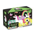 Mudpuppy Unicorns Glow-In-The-Dark Puzzle, 100 Pieces â Age 5+, 18â x 12â, Perfect for Family Time, Finished Puzzle Shows Vibrant Illustrations of Unicorns (9780735345751), 1 ea from Mudpuppy