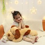 26.8 inch 5 lbs Dog Weighted Stuffed Animals for Anxiety and Stress Relief, Large Weighted Plush Animal, Cute Plush Toy Pillow, Gifts for Adults, Kids, Boys and Girls from YESGIRL