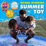 SplashEZ 89ââ Extra Large Splash Pad for Kids and Dogs Great Outdoor Toys for Toddlers 1-3 and Kids Ages 4-8 | Wading Pool for Backyard Sprinkler for Kids | Pool Plastic Dog Water Summer Toys from SplashEZ