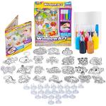 Window Paint Art Stickers Kit Kids â Childrenâs Make Your Own Fun Suncatchers Set â [24] Sun Catchers, [24] Suction Cups & [11] Paints â DIY Car Window & Mirror Arts & Crafts Kit Children from Creative Kids