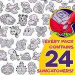 Window Paint Art Stickers Kit Kids â Childrenâs Make Your Own Fun Suncatchers Set â [24] Sun Catchers, [24] Suction Cups & [11] Paints â DIY Car Window & Mirror Arts & Crafts Kit Children from Creative Kids