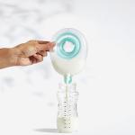 Willow Pump Reusable Breast Milk Containers, 2-Pack | Holds up to 4 oz. per Container | for The Willow Pump for Hands-Free Pumping (Clear, 24mm) | Breastfeeding Essentials for New Moms by Willow