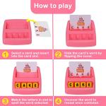 Matching Letter Game, Alphabet Spelling & Reading Words, Objects & Number & Color Recognition, Early Learning Educational Toy for Preschooler & Kindergarten Kids Over 3-8 Years Old, Best Gifts by phoenixlau