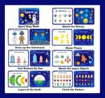 Preschool Montessori Toys for Toddlers, Space Busy Book Learning Toys for Kids Toddlers Preschool Learning Activities, Autism Sensory Educational Toys for Boys & Girls Christmas Birthday Gifts from REHALY