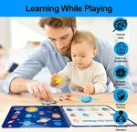 Preschool Montessori Toys for Toddlers, Space Busy Book Learning Toys for Kids Toddlers Preschool Learning Activities, Autism Sensory Educational Toys for Boys & Girls Christmas Birthday Gifts from REHALY