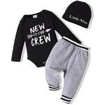 Baby Boy Clothes Newborn Boy Outfits Set New to The Crew Outfits Baby Boy Clothes 0-3 Months Gray by 