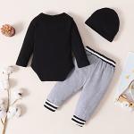 Baby Boy Clothes Newborn Boy Outfits Set New to The Crew Outfits Baby Boy Clothes 0-3 Months Gray by 