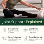 Glucosamine with Chondroitin Turmeric MSM Boswellia. Supports Occasional Joint Discomfort Relief. Helps Inflammatory Response, Antioxidant Properties. Supplement for Back, Knees, Hands. 90 Capsules by Vimerson Health