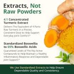 Glucosamine with Chondroitin Turmeric MSM Boswellia. Supports Occasional Joint Discomfort Relief. Helps Inflammatory Response, Antioxidant Properties. Supplement for Back, Knees, Hands. 90 Capsules by Vimerson Health