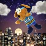 MerryMakers Dog Man Bark Knight Plush Toy, 9-Inch, from Dav Pilkey's Dog Man Book Series by MerryMakers