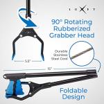 Grabber Reacher Tool, [Newest Version] Long 32â Steel Foldable Pick Up Stick with Strong Grip Magnetic Tip for Store Shelves, Lightweight Trash Picker Claw Reacher Grabber Tool for Elderly - by Luxet from Luxet