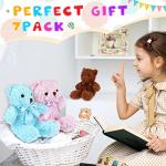 7 Packs 14 Inch Plush Bear Stuffed Animals Plush Toys Soft Cute Stuffed Dolls Birthday Party Decorations (Bright Colors) by Zomiboo