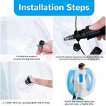 Theefun Bumper Balls, 2 Pack Inflatable Body Bubble Soccer Ball, 36inch Durable PVC Vinyl Bopper Toys for Kids Physical Outdoor Active Play, Giant Human Hamster Knocker Body Zorb Ball by Theefun