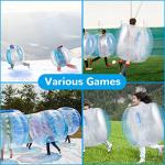 Theefun Bumper Balls, 2 Pack Inflatable Body Bubble Soccer Ball, 36inch Durable PVC Vinyl Bopper Toys for Kids Physical Outdoor Active Play, Giant Human Hamster Knocker Body Zorb Ball by Theefun