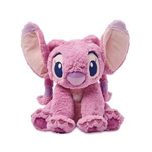 Disney Store Official Angel Medium Soft Toy, Lilo & Stitch, Kids Fluffy Plush Character with Flexible Ears and Embroidered Features - Medium 15 3/4 inches - Suitable for Ages 0+ from Disney