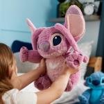Disney Store Official Angel Medium Soft Toy, Lilo & Stitch, Kids Fluffy Plush Character with Flexible Ears and Embroidered Features - Medium 15 3/4 inches - Suitable for Ages 0+ from Disney