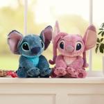 Disney Store Official Angel Medium Soft Toy, Lilo & Stitch, Kids Fluffy Plush Character with Flexible Ears and Embroidered Features - Medium 15 3/4 inches - Suitable for Ages 0+ from Disney