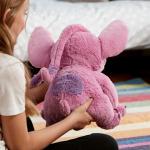 Disney Store Official Angel Medium Soft Toy, Lilo & Stitch, Kids Fluffy Plush Character with Flexible Ears and Embroidered Features - Medium 15 3/4 inches - Suitable for Ages 0+ from Disney