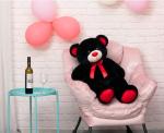 WENMOTDY Huge Teddy Bear Stuffed Animal Giant Teddy Bear Plush with Red Ribbon Bow Valentine's Day Plush Toy Gift for Girlfriend and Kids 36 inch Black from yangzhou zhiduoduo gongyipin youxiangongsi