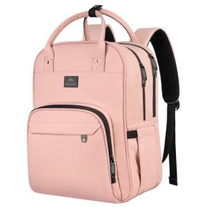 Nursing School Backpack, Waterproof College Book Bag for Women with Removable Organizer, 15.6 Inch Travel Lapatop Backpacks Medical Clinical Doctor Nurse Work Daypack for Girls, Gifts for Her, Pink from 