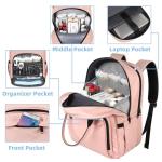 Nursing School Backpack, Waterproof College Book Bag for Women with Removable Organizer, 15.6 Inch Travel Lapatop Backpacks Medical Clinical Doctor Nurse Work Daypack for Girls, Gifts for Her, Pink from 
