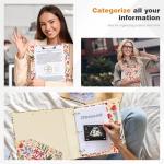 Ospelelf 3 Ring Binder 1.5 Inch, Cute Binder for Letter Size (11" x 8.5") with 5 Tab Dividers, File Folder Labels and Low Profile Clipboards, Floral Binder for School Supplies and Office Supplies from Ospelelf