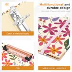 Ospelelf 3 Ring Binder 1.5 Inch, Cute Binder for Letter Size (11" x 8.5") with 5 Tab Dividers, File Folder Labels and Low Profile Clipboards, Floral Binder for School Supplies and Office Supplies from Ospelelf