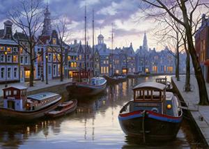 Ravensburger Life on The Canal 1000 Piece Jigsaw Puzzle for Adults - 82008 - Every Piece in Unique, Softclick Technology Means Pieces Fit Together Perfectly by Ravensburger