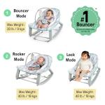 Ingenuity Keep Cozy 3-in-1 Grow with Me Vibrating Baby Bouncer Seat & Infant to Toddler Rocker - Spruce, Newborn and up by Kids2, Inc.
