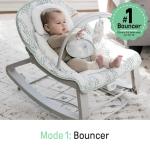 Ingenuity Keep Cozy 3-in-1 Grow with Me Vibrating Baby Bouncer Seat & Infant to Toddler Rocker - Spruce, Newborn and up by Kids2, Inc.