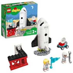LEGO DUPLO Town Space Shuttle Mission Rocket Toy 10944, Set for Preschool Toddlers Age 2-4 Years Old with Astronaut Figures by LEGO