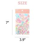 Cute Essential Kawaii Aesthetic Stationery Sticker Pack - 12 Sheets (690+ stickers) - for planners, journals, scrapbooks, gifts, kpop photocards, polocos, frame, removable, confetti, alphabet, numbers from dalgaru