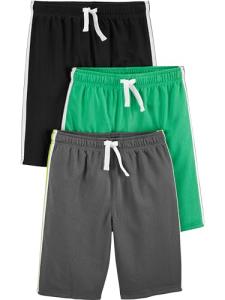 Simple Joys by Carter's Baby Boys' Toddler 3-Pack Mesh Shorts, Black, Green, Gray, 4T from Carter's Simple Joys - Private Label
