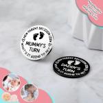 2 Pieces Fun New Parents Decision Coin Double-Sided Decision Making Coin Baby Gifts for Mom Dad New Baby Pregnancy Gift for First Time Mommy Daddy Christmas Thanksgiving Baby Shower Sliver and Black from Hicarer