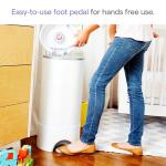 Munchkin Step Diaper Pail Powered by Arm & Hammer, Includes (1) Bonus Toss Disposable Diaper Pail by Munchkin