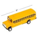 Rhode Island Novelty 5 Inch Die Cast School Bus with Pull-Back Action, 1 Per Order from Rhode Island Novelty