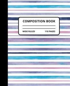Cute Composition Notebook: Wide Ruled Composition Book for Kids from Independently published