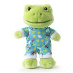 Furvana 9-Inch Cute Frog Plush, Soft Frog Stuffed Animal Plush Toy, Kawaii Frog Plush Doll, Green Frog Plushie with Cloths Toy Gift for Kids Children (Baby Frog with Jumpsuit) by HuanChuang