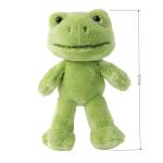 Furvana 9-Inch Cute Frog Plush, Soft Frog Stuffed Animal Plush Toy, Kawaii Frog Plush Doll, Green Frog Plushie with Cloths Toy Gift for Kids Children (Baby Frog with Jumpsuit) by HuanChuang