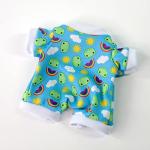 Furvana 9-Inch Cute Frog Plush, Soft Frog Stuffed Animal Plush Toy, Kawaii Frog Plush Doll, Green Frog Plushie with Cloths Toy Gift for Kids Children (Baby Frog with Jumpsuit) by HuanChuang