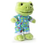 Furvana 9-Inch Cute Frog Plush, Soft Frog Stuffed Animal Plush Toy, Kawaii Frog Plush Doll, Green Frog Plushie with Cloths Toy Gift for Kids Children (Baby Frog with Jumpsuit) by HuanChuang