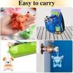 32 Pieces Mini Plush Animal Toys Safari Stuffed Toys Animals Cute Plush Keychain Animals Decoration for Birthday Teacher Student Award Themed Party Favors (Giraffe, Elephant) (Giraffe, Elephant) by Skylety